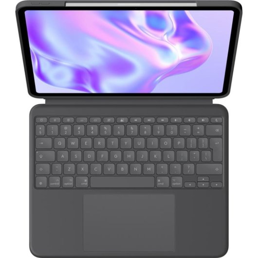 Huelle mit Tastatur Logitech Combo Touch fuer iPad Pro 13 M4 Graphit