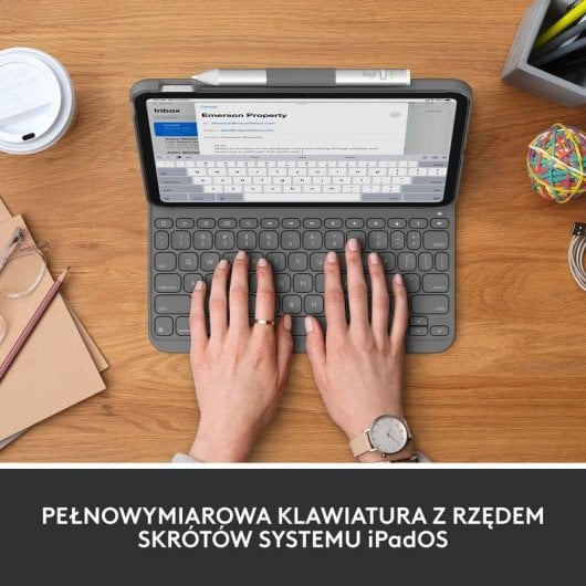 Etui avec clavier Logitech Slim Folio pour iPad 10e generation et A16 Bluetooth