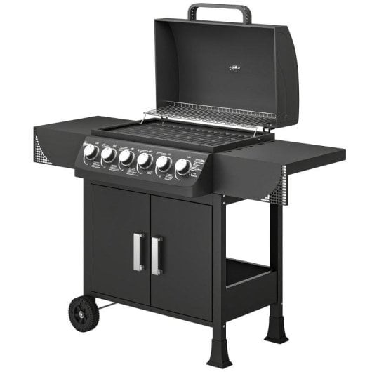 Barbecue a Gas Welltin 6 Bruciatori Termometro Armadio