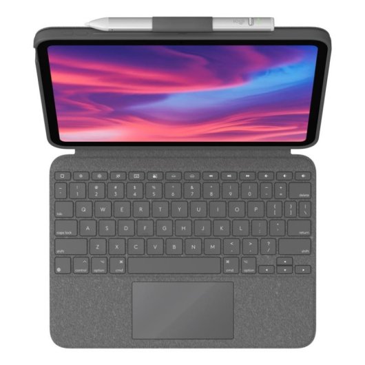 Funda con teclado Logitech Combo Touch para iPad (10ª generación) Gris