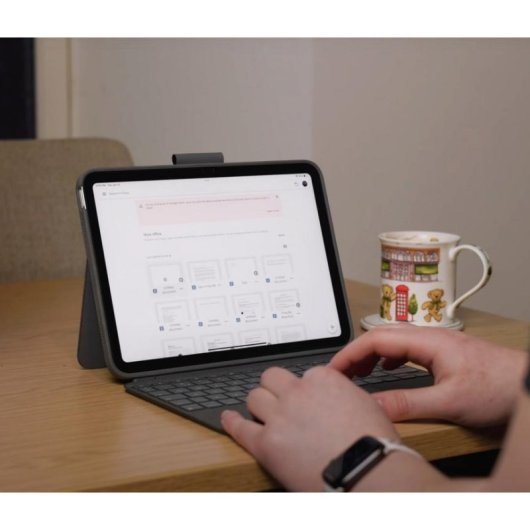 Funda con teclado Logitech Combo Touch para iPad (10ª generación) Gris