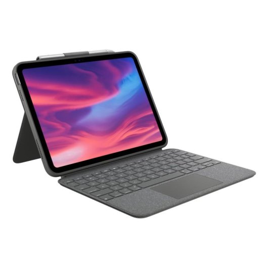 Funda con teclado Logitech Combo Touch para iPad (10ª generación) Gris