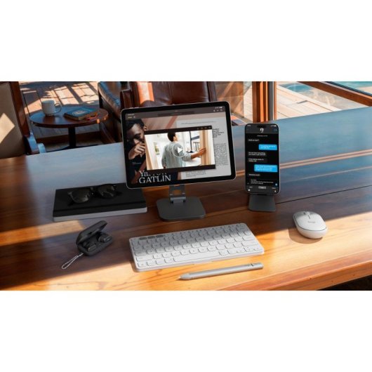 Tastatur Logitech Keys-To-Go 2 kabellos Bluetooth US International weiß