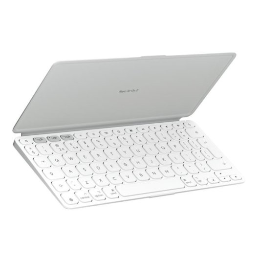 Tastatur Logitech Keys-To-Go 2 kabellos Bluetooth US International weiß
