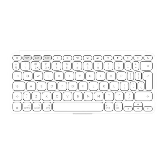 Tastatur Logitech Keys-To-Go 2 kabellos Bluetooth US International weiß