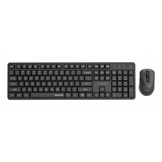 Teclado Gembird KBS-WMS-01 membrana completo con ratón inalámbrico US International
