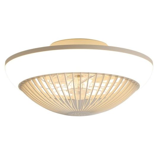 Deckenventilator mit Licht Welltin EU-KBS-W15K001-WH 38cm LED RGB DC Motor Leise Reversibel App Fernbedienung