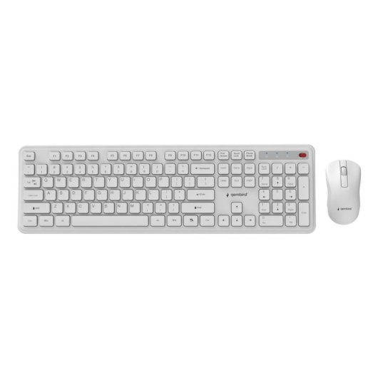 Teclado Gembird KBS-WPS-01-W completo sem fios com rato US International