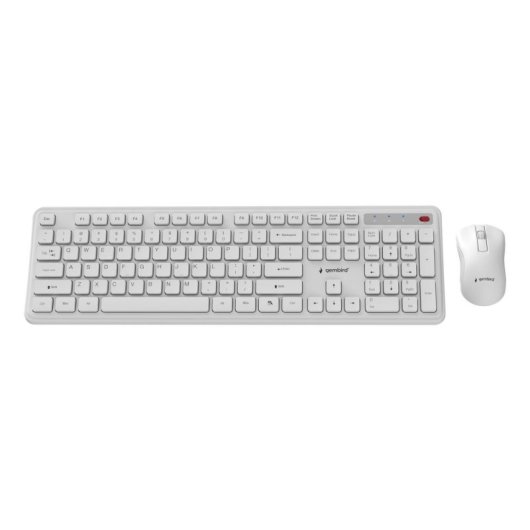 Teclado Gembird KBS-WPS-01-W completo sem fios com rato US International