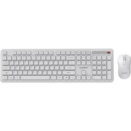 Teclado Gembird KBS-WPS-01-W completo sem fios com rato US International