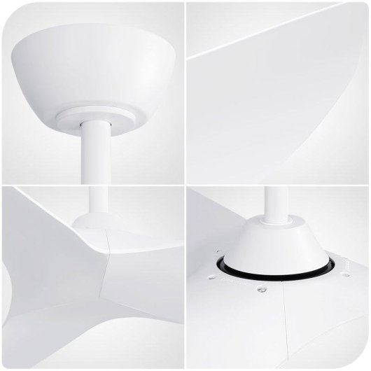Ventilatore da Soffitto Welltin EU-KBS-38K009-WH-DC-WD-WH 96cm Motore DC Silenzioso 6 Velocità Telecomando