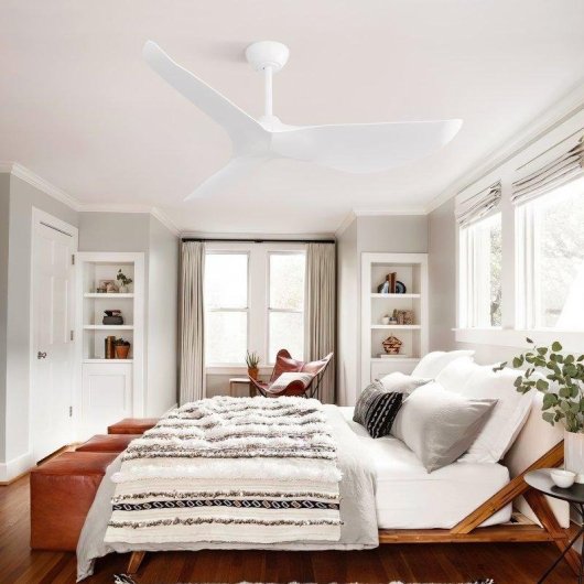 Ventilatore da Soffitto Welltin EU-KBS-38K009-WH-DC-WD-WH 96cm Motore DC Silenzioso 6 Velocità Telecomando