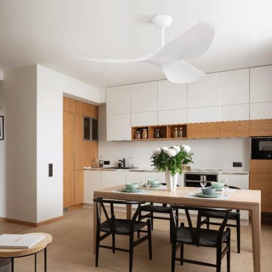 Ventilatore da Soffitto Welltin EU-KBS-38K009-WH-DC-WD-WH 96cm Motore DC Silenzioso 6 Velocità Telecomando