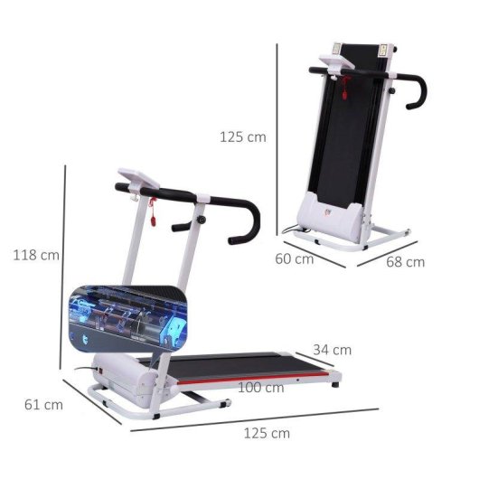 Cinta de Correr Eléctrica Plegable Welltin 1-10 km/h 110 kg LCD