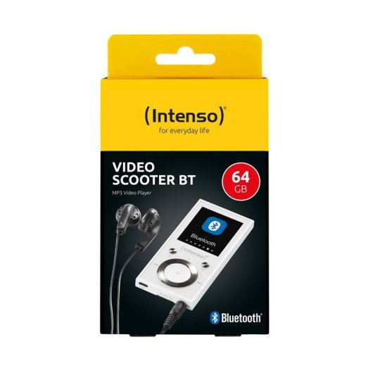 Reproductor de vídeo Intenso Video Scooter BT 64 GB, Bluetooth 5.0, pantalla 1.8