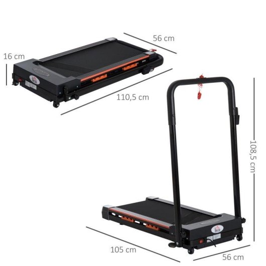 Esteira de Correr Welltin A90-131 500 W 1-6 km/h LCD Telemandos