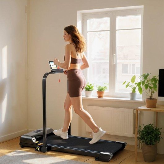 Cinta de Correr Welltin Plegable 2 en 1 2.5 HP / 10 km/h