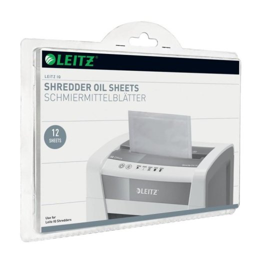 Hojas Lubricantes Leitz para Destructoras de Papel 12 Unidades