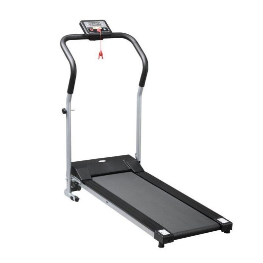Cinta de correr eléctrica Welltin plegable 1.25 HP pantalla LCD ruedas