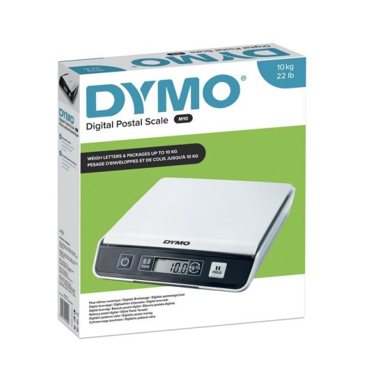 Pesacartas Dymo M10 digital USB hasta 10 kg con pantalla LCD y función tara