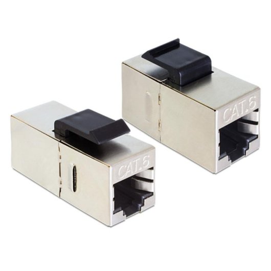 Módulo Conector de Red Delock 86210 RJ45 Negro/Plata