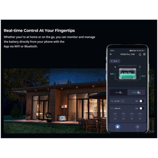 Estación de energía Oukitel P5000Epro 5120Wh 13 puertos LiFePO4 Carga rápida UPS