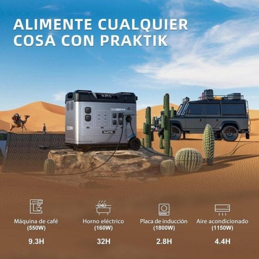 Estación de energía Oukitel P5000Epro 5120Wh 13 puertos LiFePO4 Carga rápida UPS