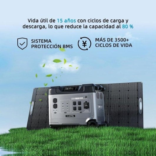 Estación de energía Oukitel P5000Epro 5120Wh 13 puertos LiFePO4 Carga rápida UPS