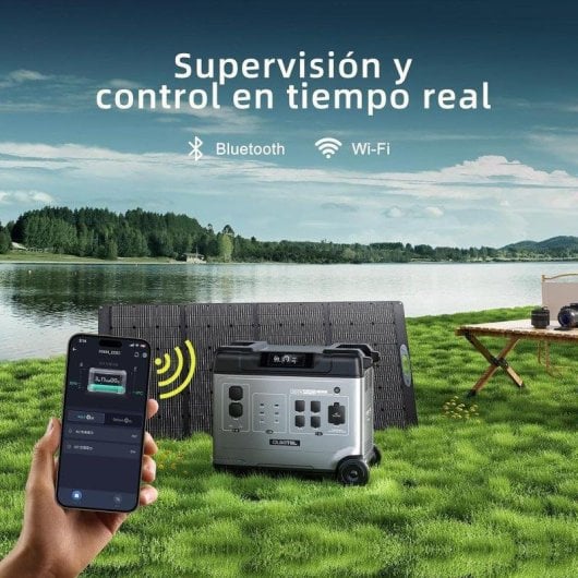 Estación de energía Oukitel P5000Epro 5120Wh 13 puertos LiFePO4 Carga rápida UPS