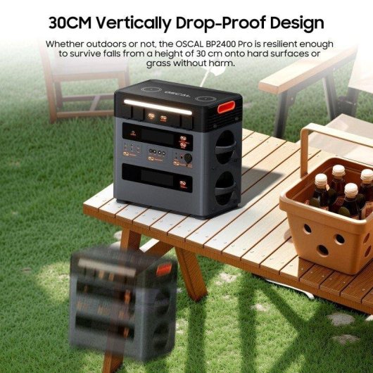 Station d’énergie Oscal BP2400 Pro 2016Wh LiFePO4 Écran LCD Compatible Powermax 2400 Pro