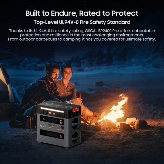 Station d’énergie Oscal BP2400 Pro 2016Wh LiFePO4 Écran LCD Compatible Powermax 2400 Pro