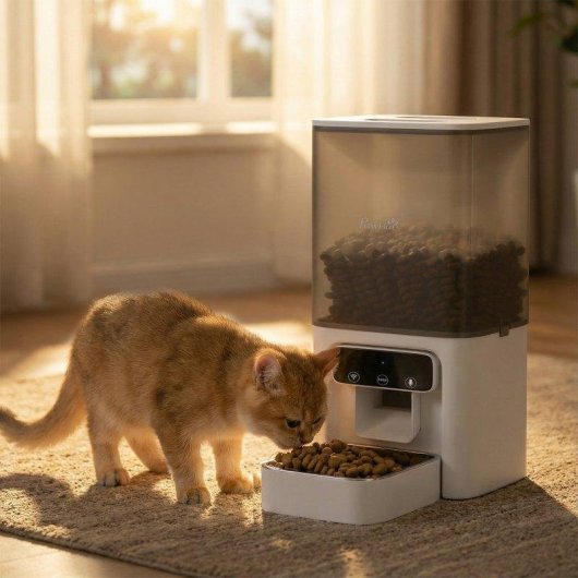 Distributeur Automatique Chats Welltin D08-093V90WT 4,5 L APP Enregistreur Vocal