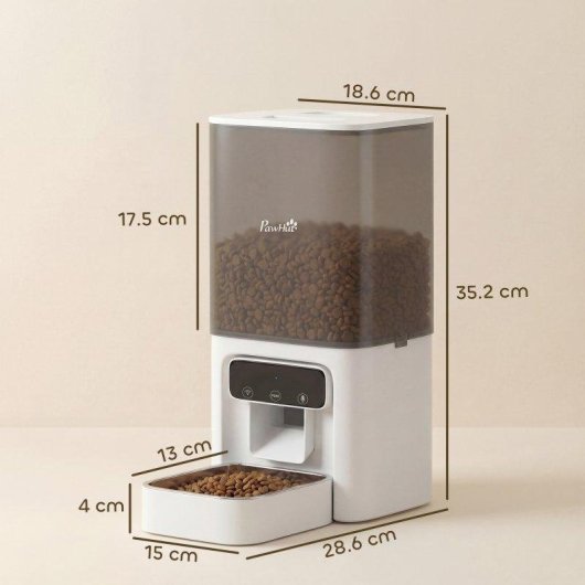 Distributeur Automatique Chats Welltin D08-093V90WT 4,5 L APP Enregistreur Vocal