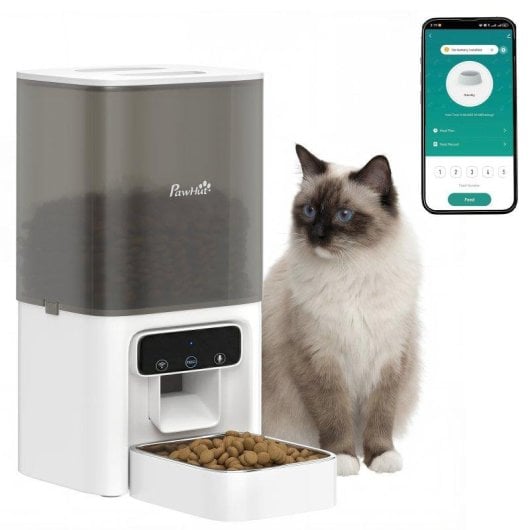 Distributeur Automatique Chats Welltin D08-093V90WT 4,5 L APP Enregistreur Vocal