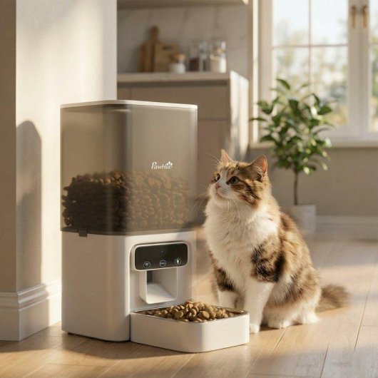 Distributeur Automatique Chats Welltin D08-093V90WT 4,5 L APP Enregistreur Vocal