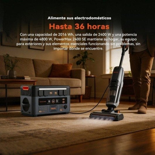 Estación de energía Oscal Powermax 2400 SE 2016Wh 8 puertos AC DC USB Batería LiFePO4 App