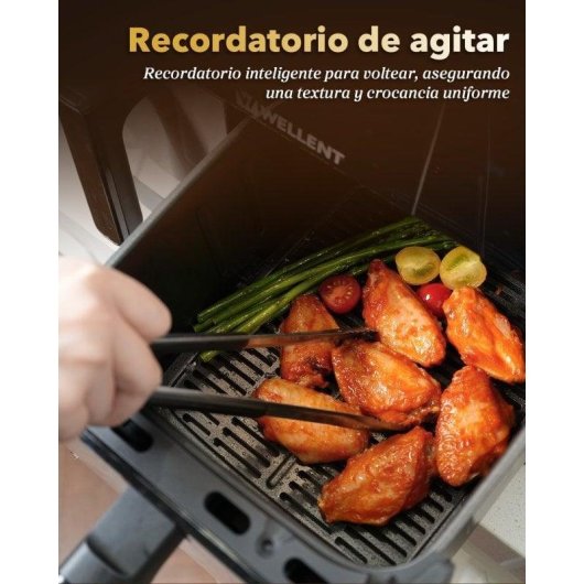 Freidora de Aire Wellent XXL 11L 2600W Doble Compartimento Dual Zone Sync & Match