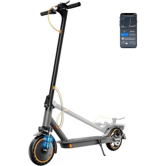 Patinete elétrico Todimart T6s 350W Autonomia 25km Pneus 8,5'' Freio eletrônico Preto