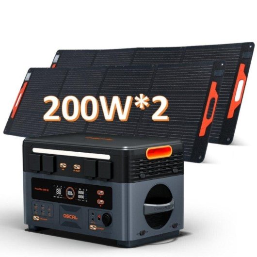 Stazione di energia Oscal Powermax 2400 SE 2016Wh 4 porte AC 6 USB Batteria LiFePO4 App