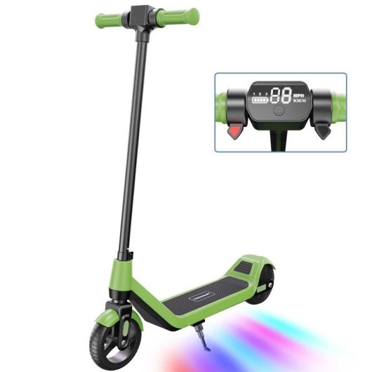 Patinete eléctrico Todimart T1 130W Autonomía 16km Freno electrónico Ruedas 6,5" Azul