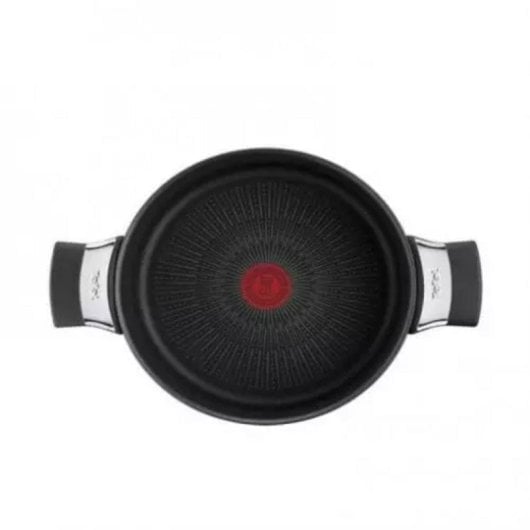 Cacerola Tefal 20 cm Revestimiento Titanio Antiadherente con Tapa de Vidrio