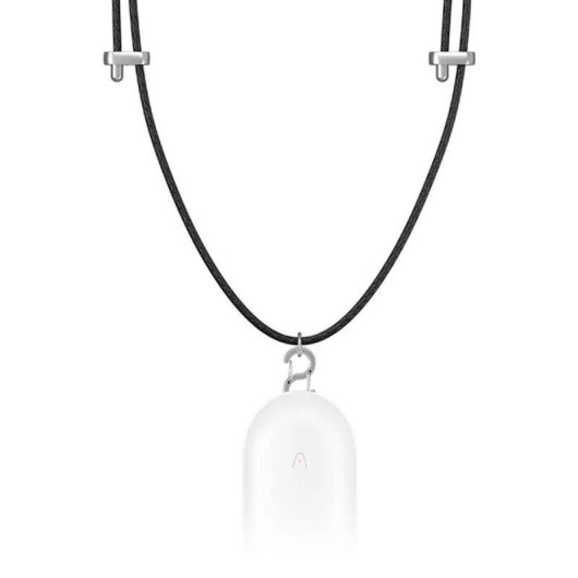 Cordon Plaud Note Pin Ajustable en Cuir vegan Noir