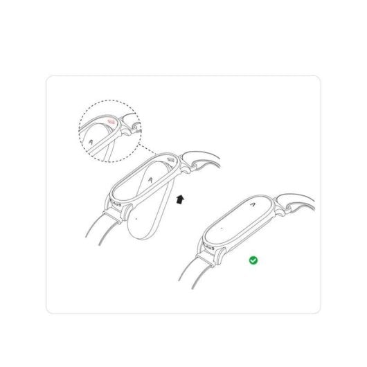 Bracelet Plaud Muñequera Note Pin Noir Respirant Ajustable