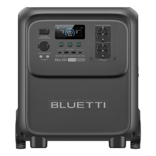 Station d’énergie BLUETTI Elite 320 3200Wh 2 ports AC et 4 ports USB Batterie LiFePO4 Écran LCD Chargeur solaire