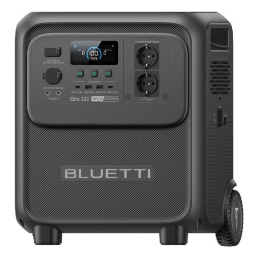 Station d’énergie BLUETTI Elite 320 3200Wh 2 ports AC et 4 ports USB Batterie LiFePO4 Écran LCD Chargeur solaire