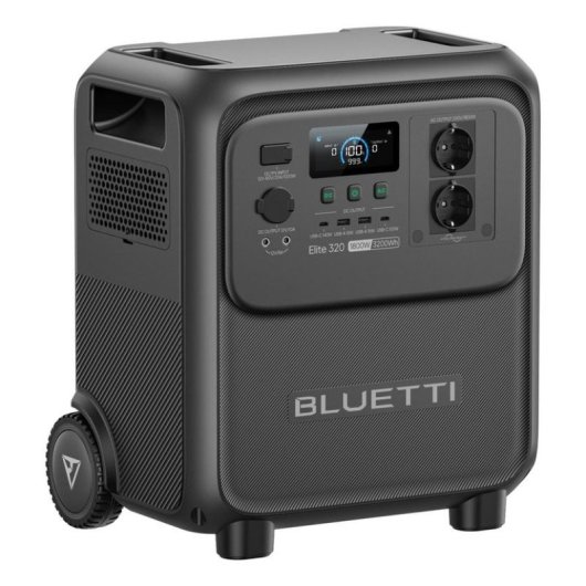 Station d’énergie BLUETTI Elite 320 3200Wh 2 ports AC et 4 ports USB Batterie LiFePO4 Écran LCD Chargeur solaire