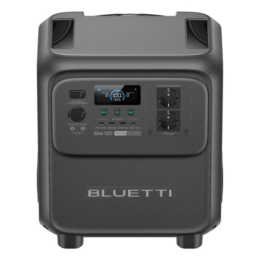 Station d’énergie BLUETTI Elite 320 3200Wh 2 ports AC et 4 ports USB Batterie LiFePO4 Écran LCD Chargeur solaire