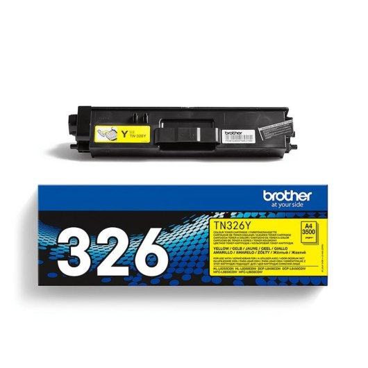 Cartucho Tóner Original Brother TN-326Y Amarillo 3500 páginas