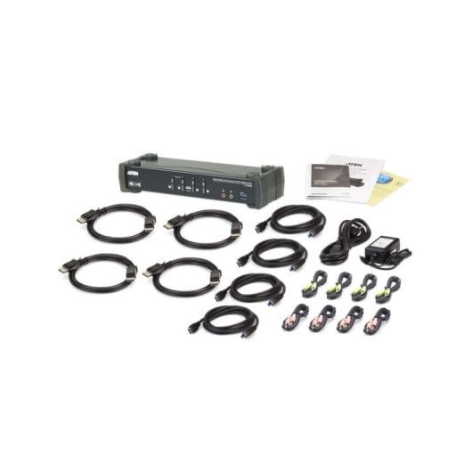 KVM Switch ATEN CS1924M MST DisplayPort 4K USB 3.0 4 Ports