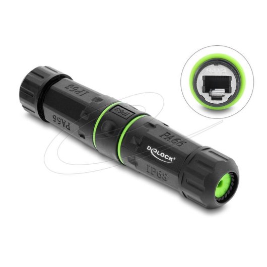 Cable DeLOCK 87174 RJ-12 plano 120 mm noir